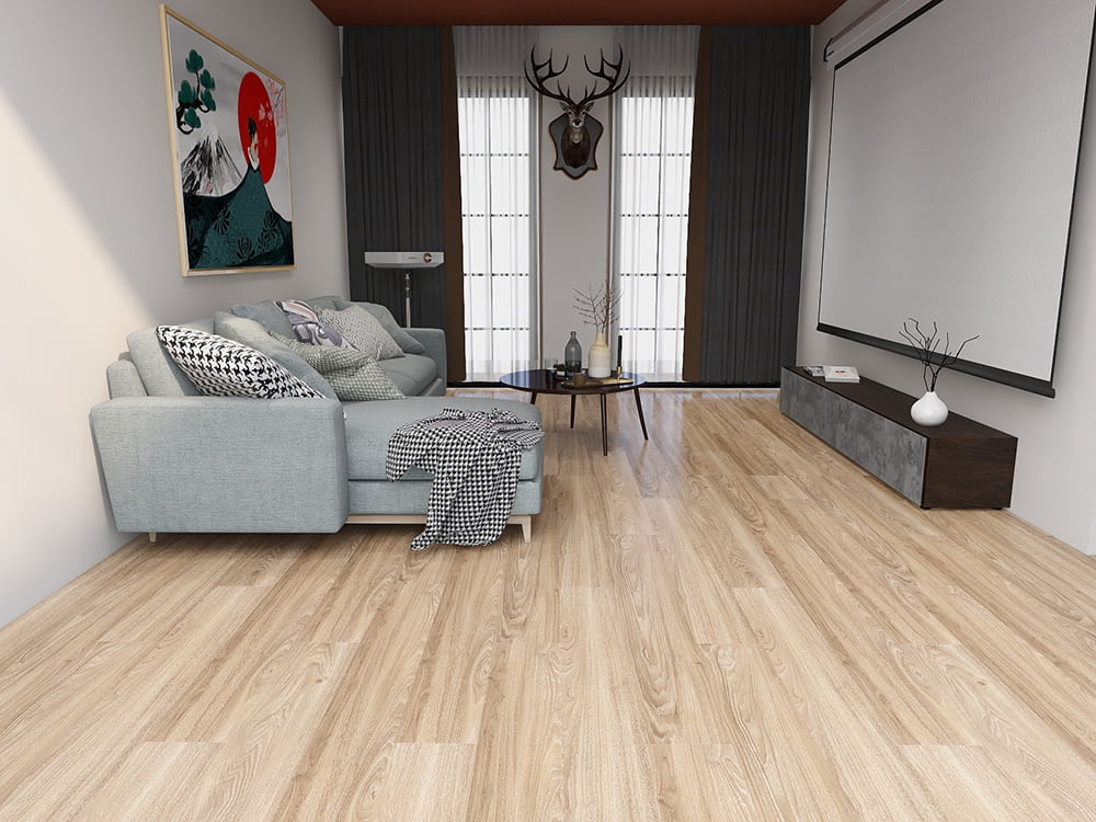 أرضيات LVT ذات الظهر الجاف