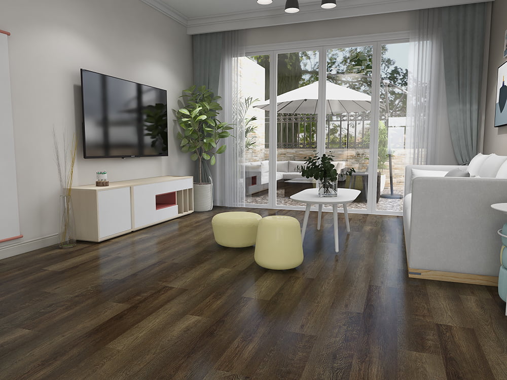 أرضيات LVT ذات الظهر الجاف